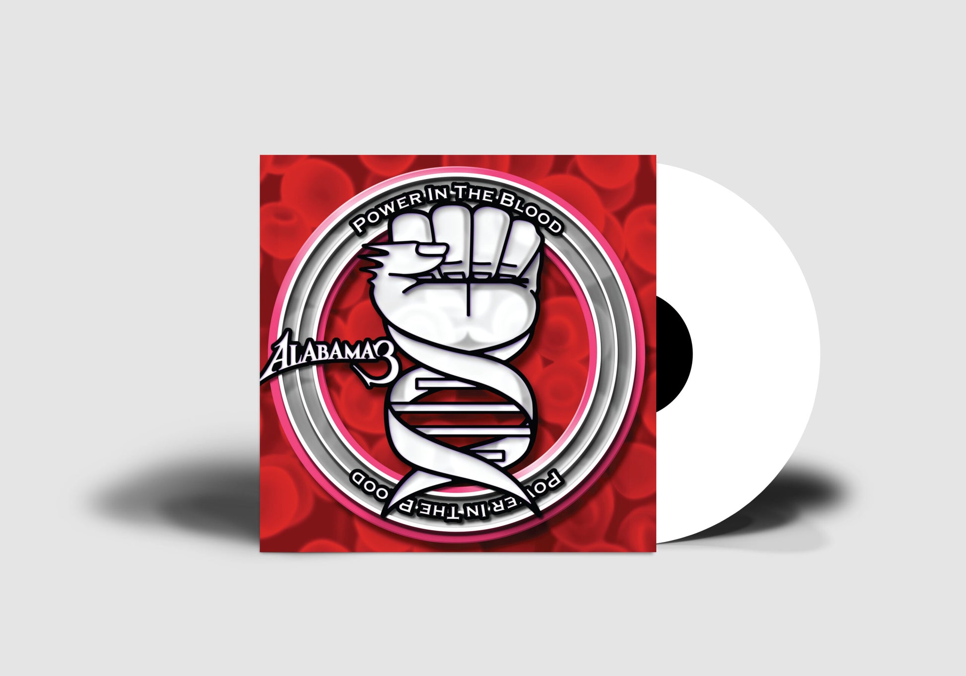 Alabama 3 - Power In The Blood - White Vinyl - Mockup
