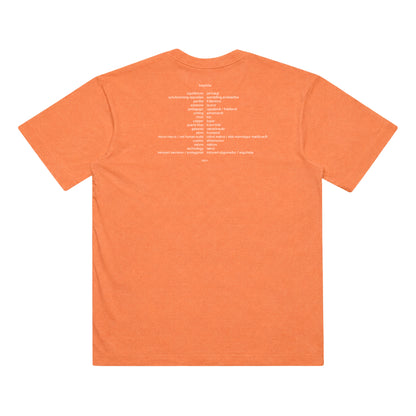 Official Biophilia Album Cover T-shirt (Orange - Custom Dyed)
