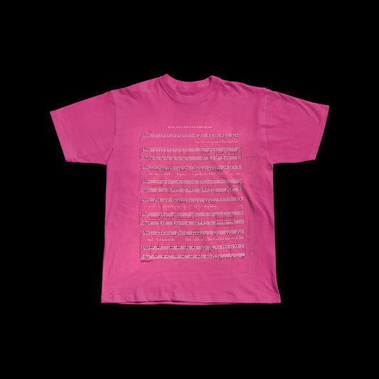 Official Björk T-Shirt - Vulnicura - Black Lake (Pink)