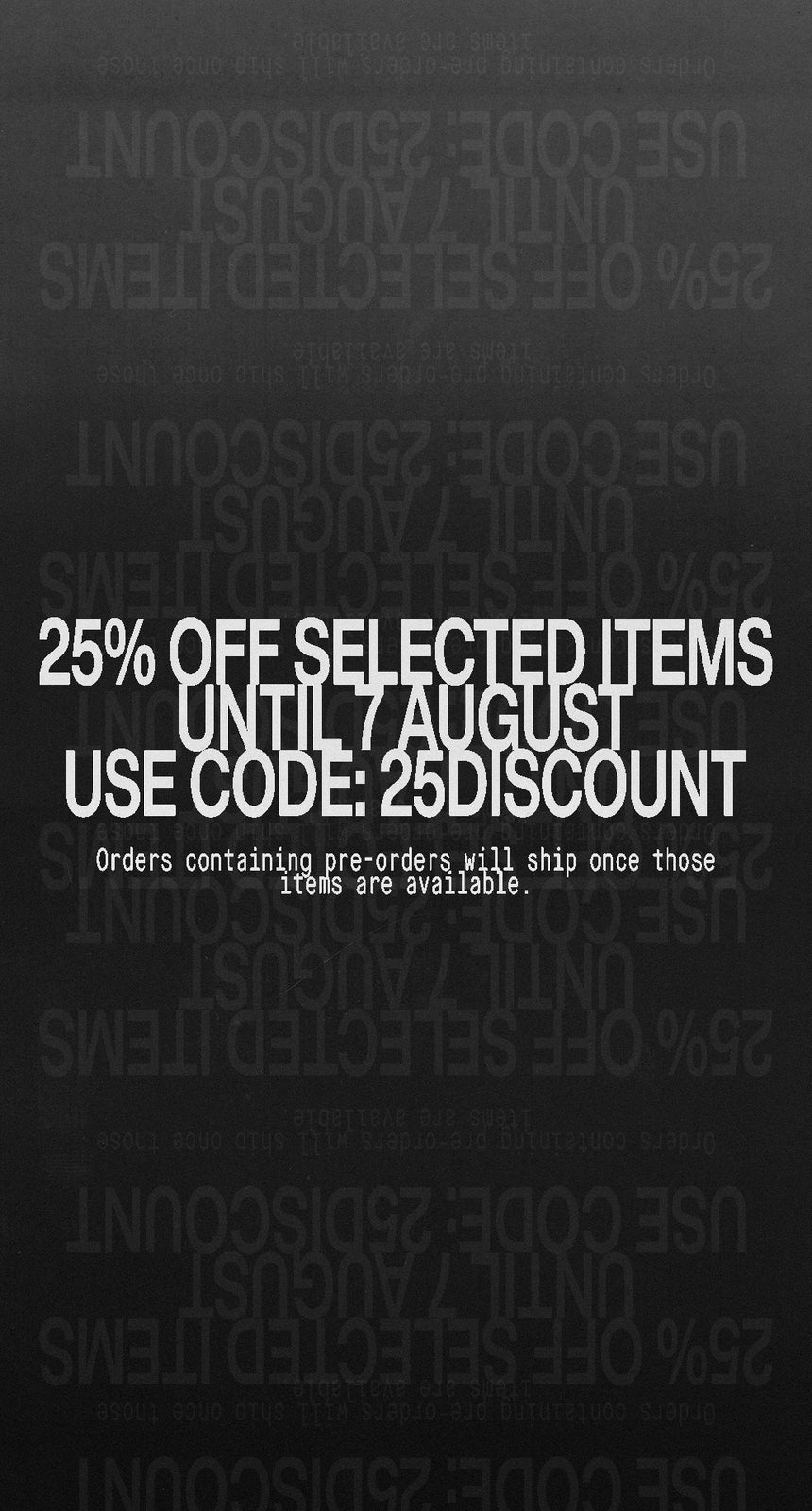 OLI Sale - 25% Selected Items